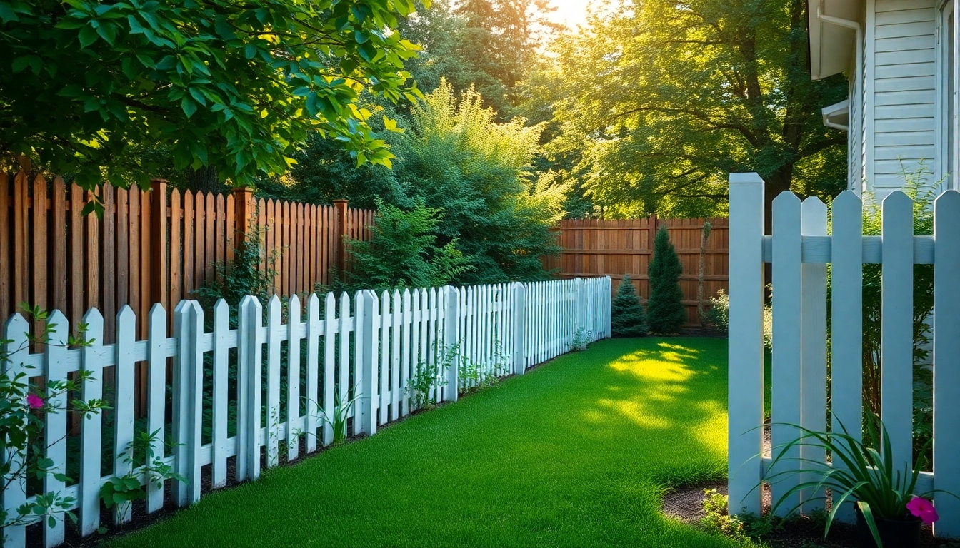 Exquisite fencing styles by fencing companies Manchester showcasing durability and aesthetic appeal in a lush garden.