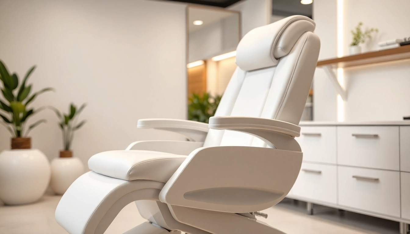 Die elektrische kosmetikliege bietet ergonomisches Design und luxuriöse Polsterung für optimale Behandlungen.
