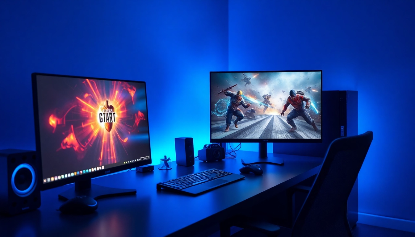 Engage in thrilling action with petirzeus88, showcasing a professional gaming setup and exciting game graphics.