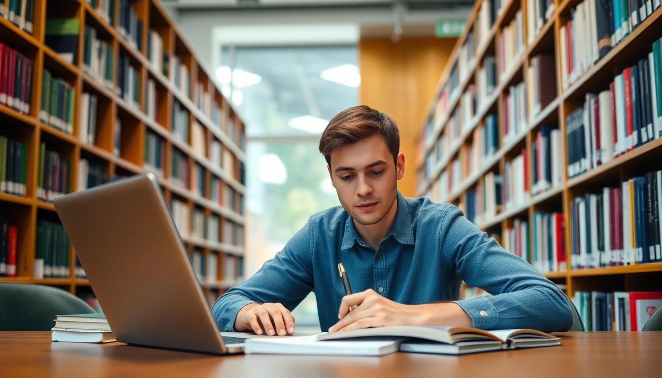 CIPD assignment help for students studying in a modern library environment.