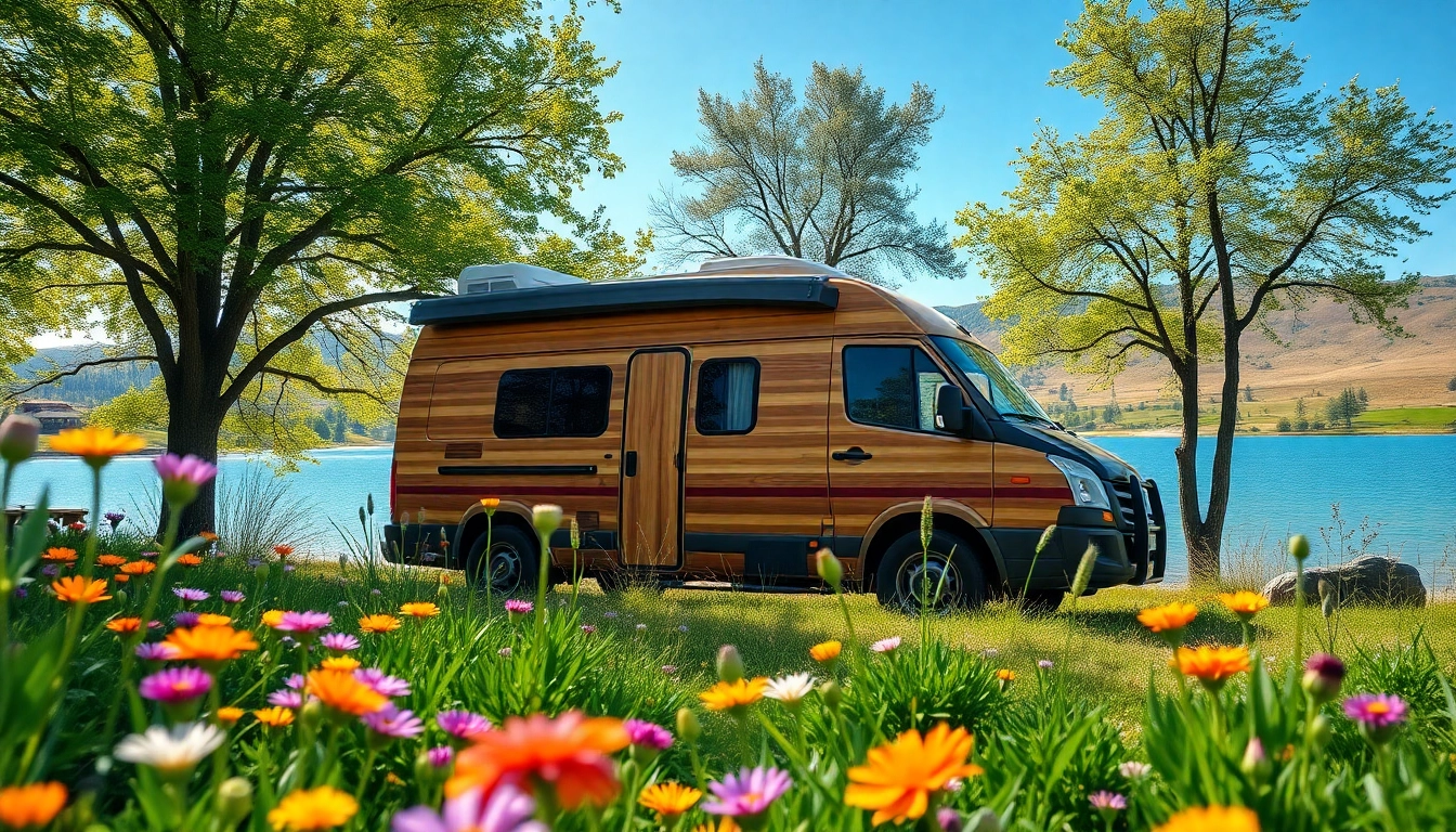 Experience the tranquility and adventure of JRP Campers within a scenic natural backdrop.