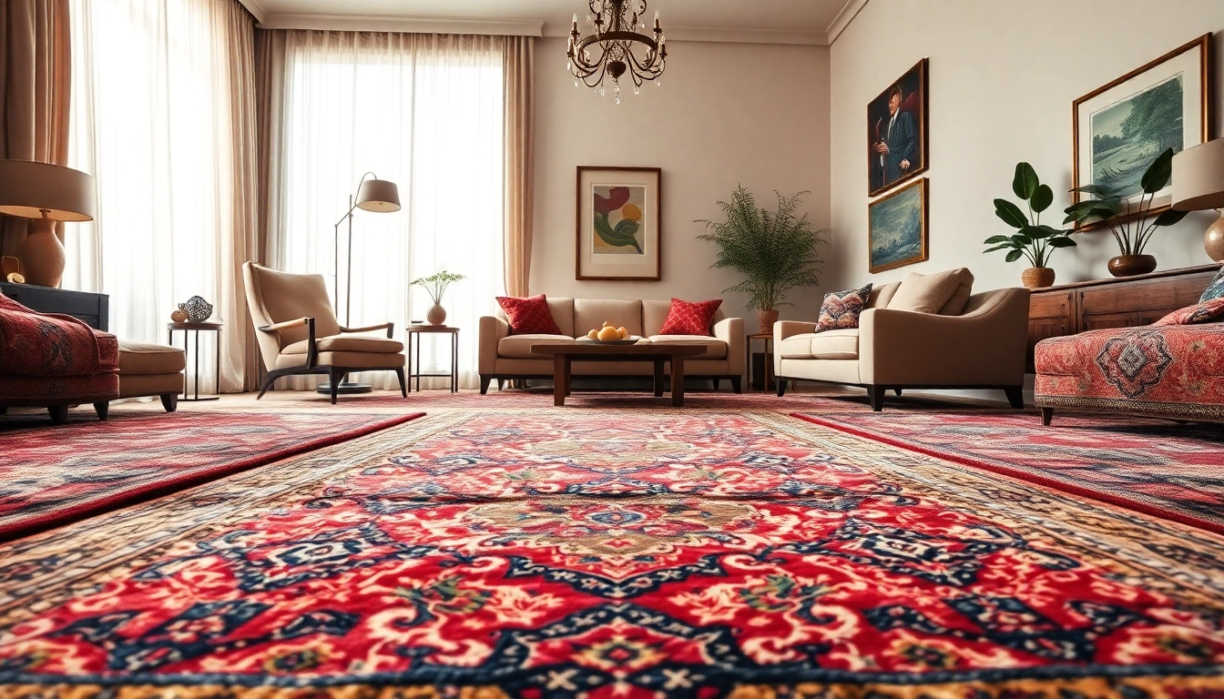 Admire Zemmour Vintage rugs showcasing intricate details in a stylish living room setting.