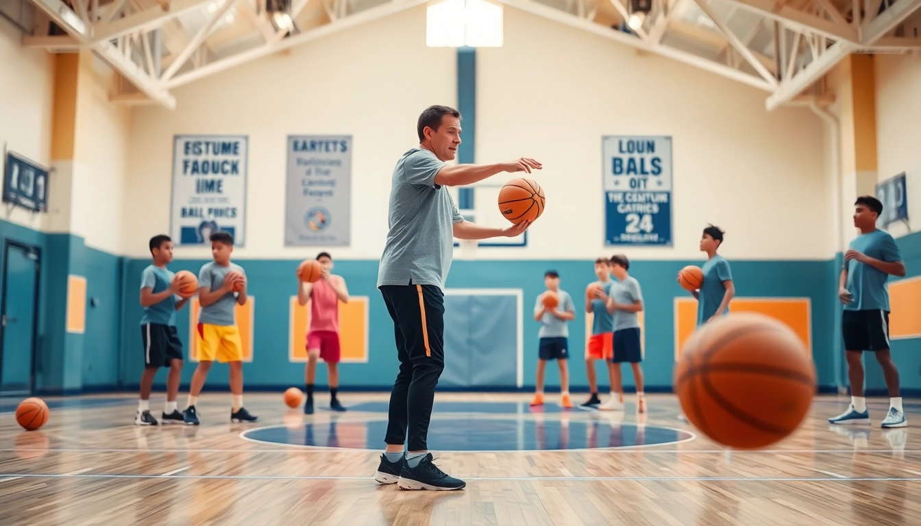 Engaged young athletes participating in basketball training programs near me, enhancing their shooting skills.