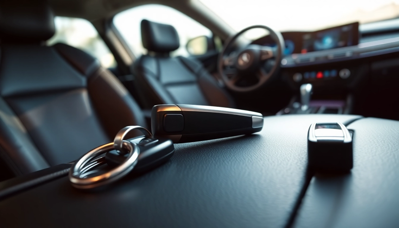 Unlock convenience with Keyless Carkeys, showcasing a modern car dashboard accessory.