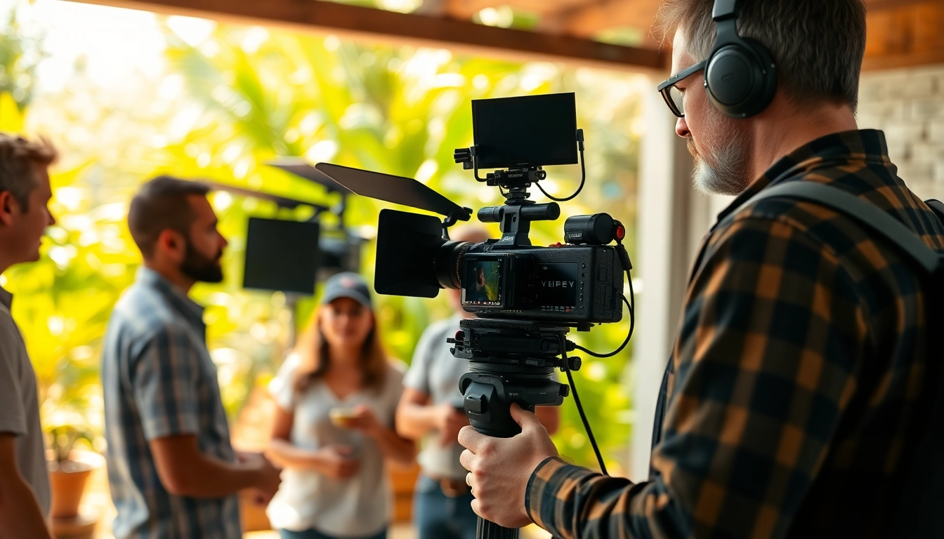 Documenting an On-Site Videography session with a professional videographer engaged with clients.