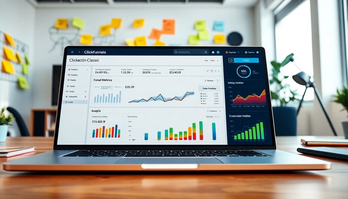 Analyze ClickFunnels Classic interface showcasing effective digital marketing strategies with clear analytics.