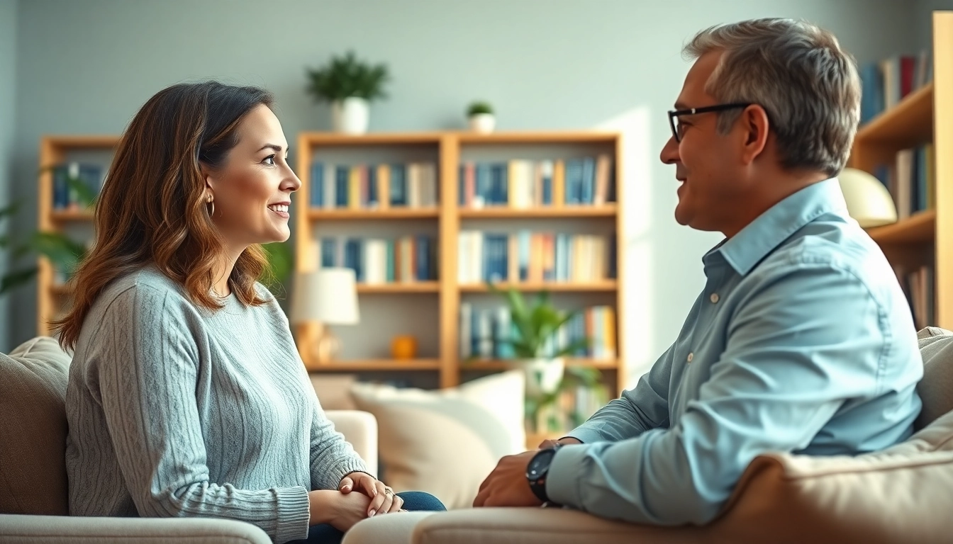attachment theory coach providing personalized advice in a serene office environment.