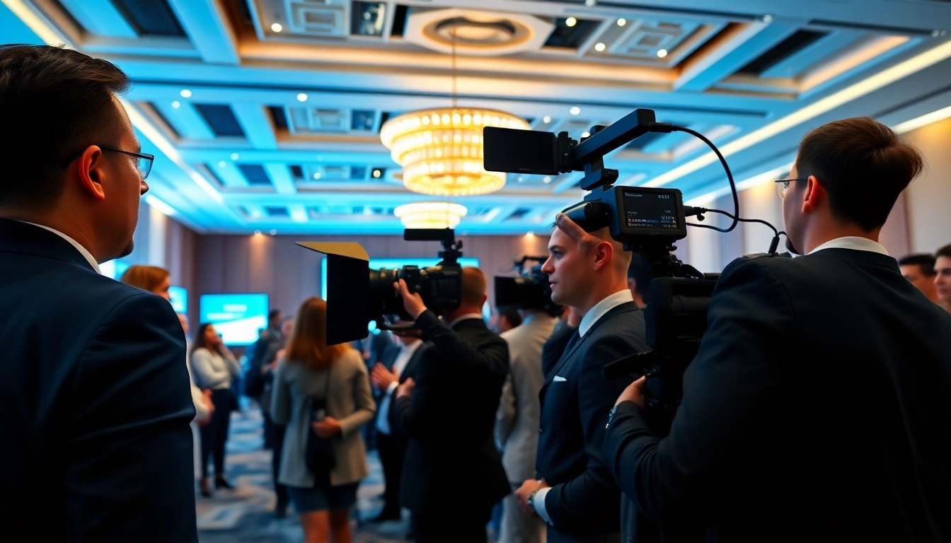 Capture dynamic moments at Miami Corporate Event Videography Photography in a vibrant conference setting.