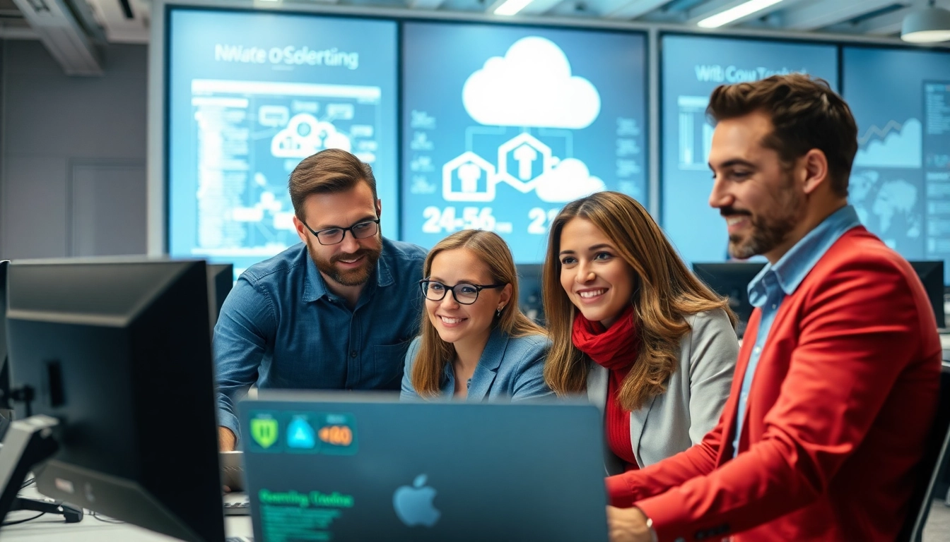 Enhance business operations with managed it service from a collaborative team in a modern setting.
