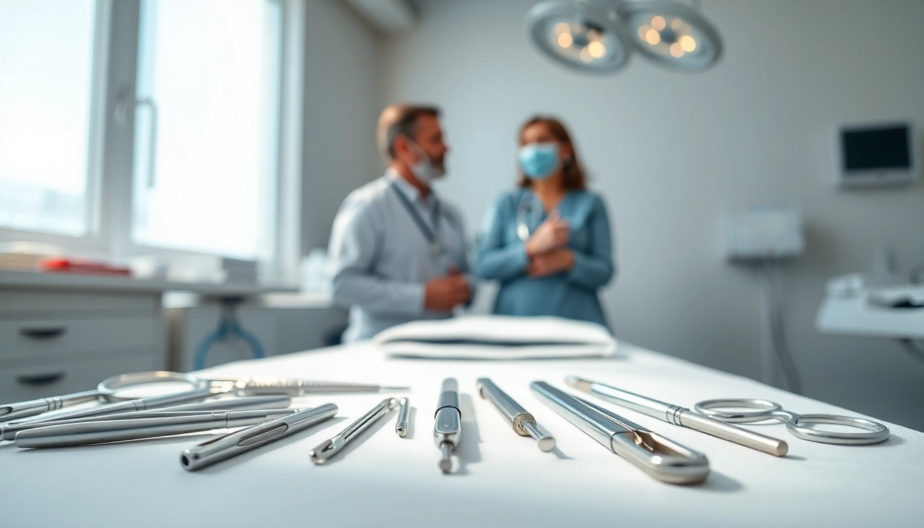 Bauchdeckenstraffung Braunschweig: Professioneller Chirurg behandelt Patientin in modernem OP-Saal.