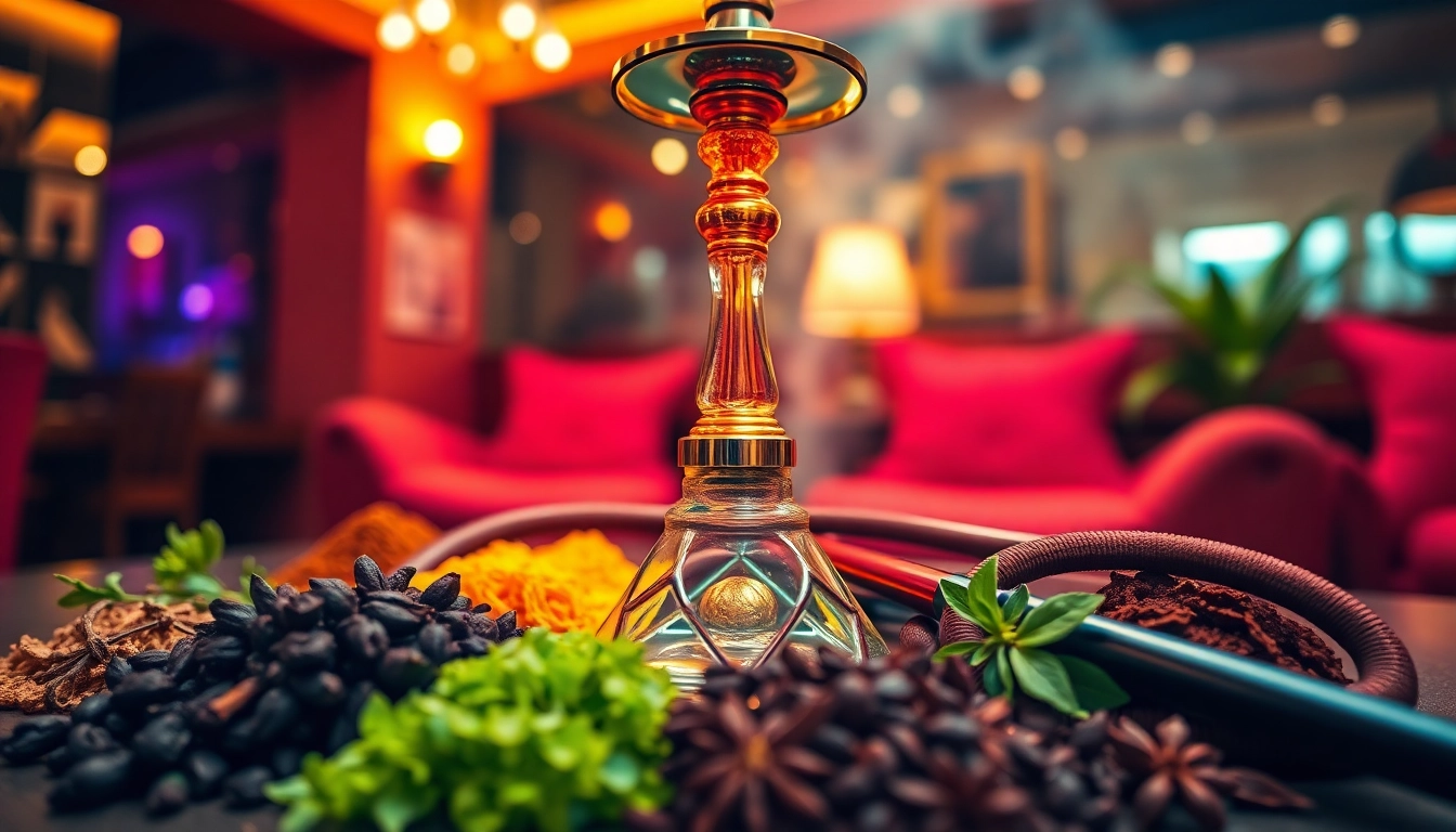 Enhance gatherings with unique flavors for hookah showcased in a stylish setup.